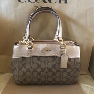 Coach Gold with logo print